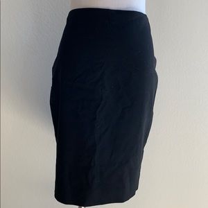 Banana Republic Black Pencil Skirt Zipper NWOT